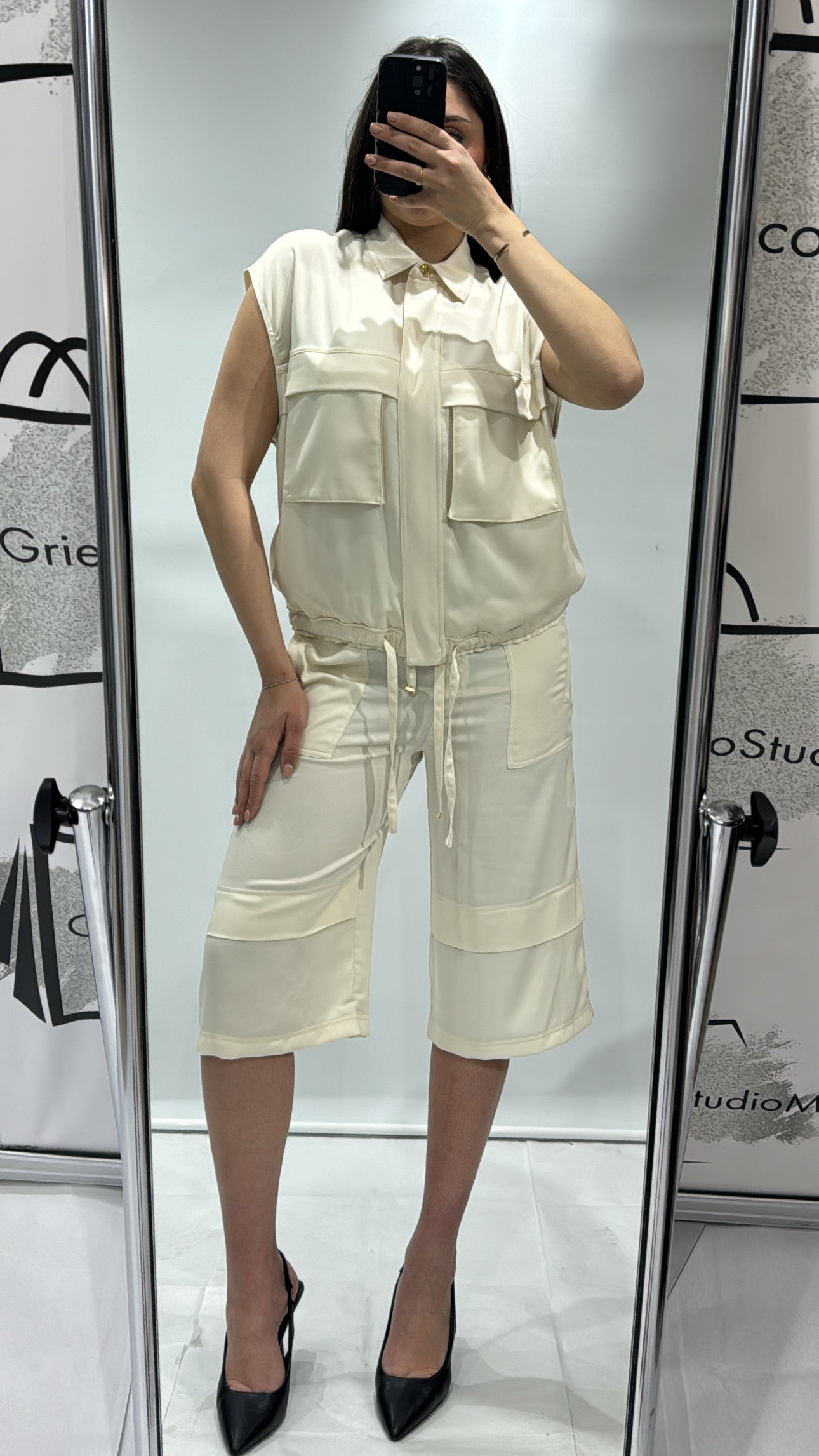 Coordinato Pinko Satin Mat con Georgette