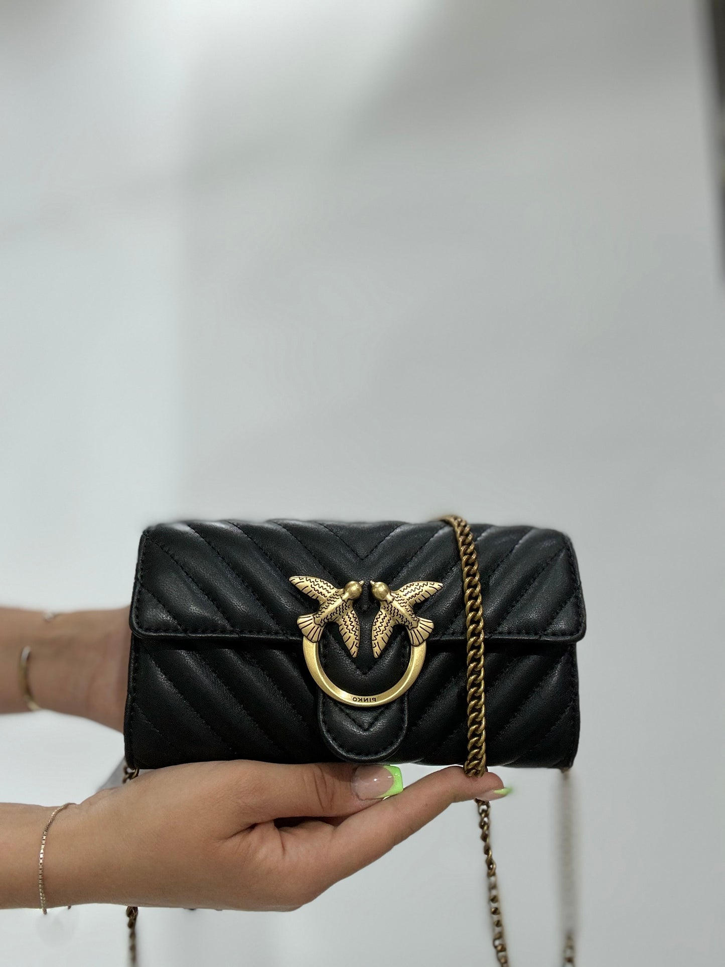 Pinko bag love wallet chevron