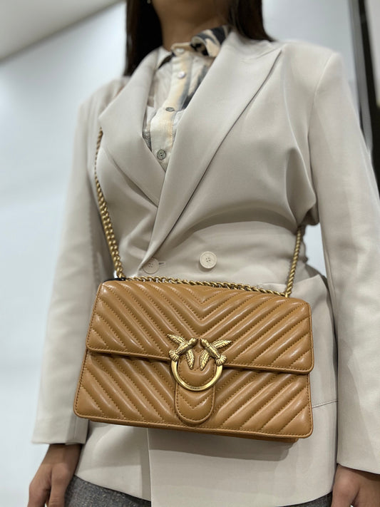 Pinko bag love one classic sheep nappa