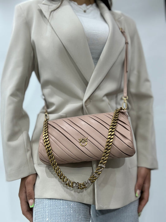 Pinko bag barrella bag sheep nappa ruched