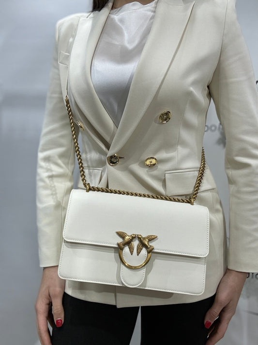 Pinko Bag love one classic vitello seta