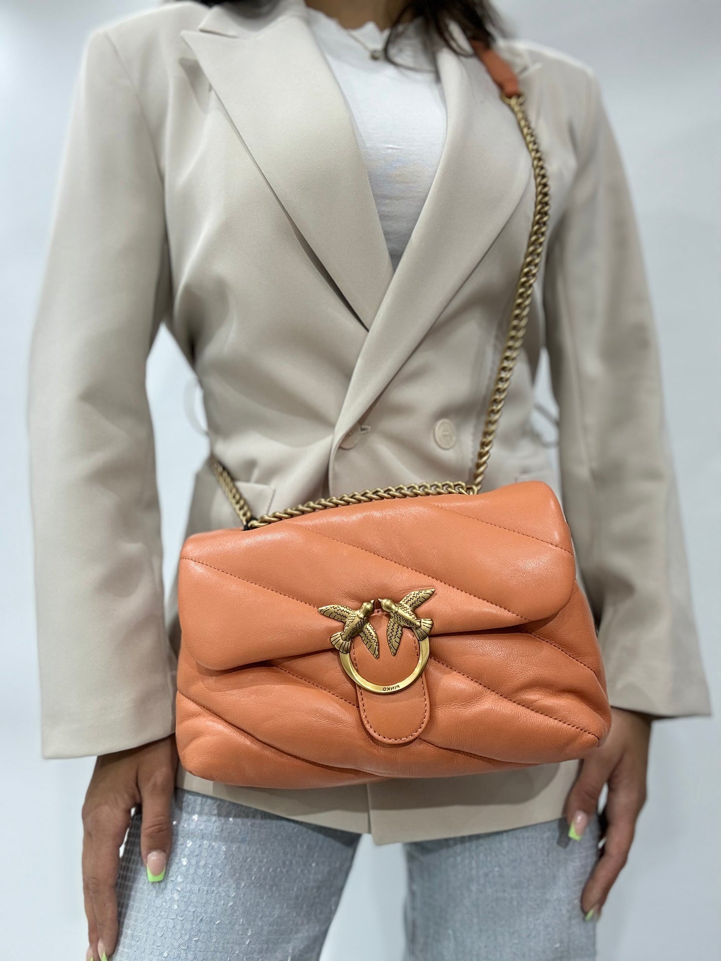 Pinko bag love puff classic sheep nappa