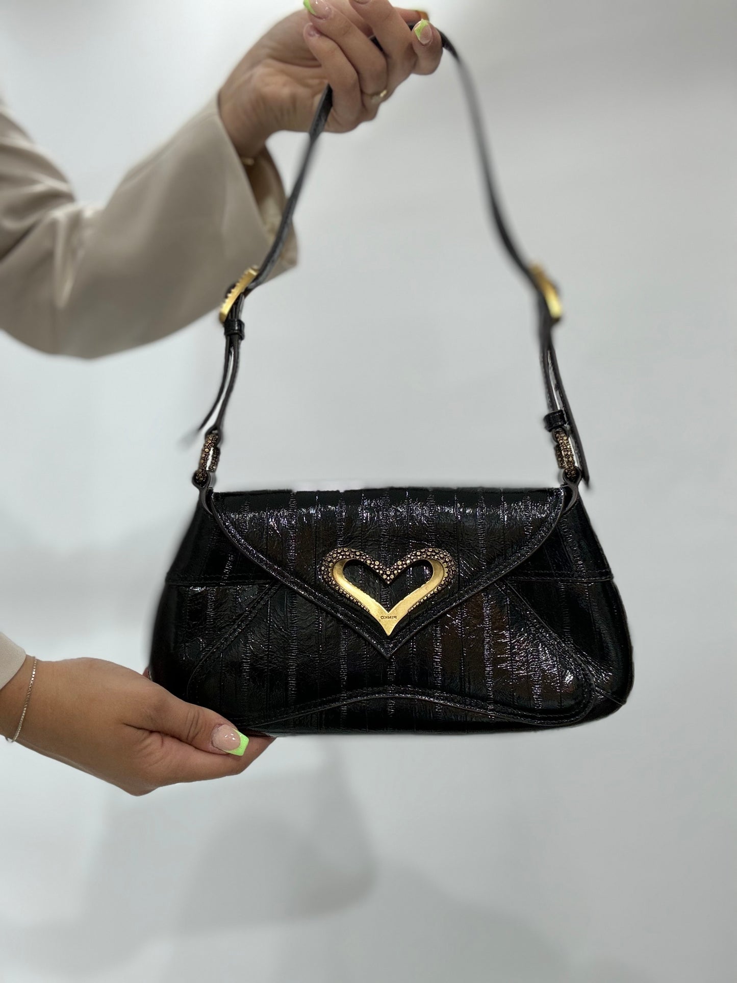 Pinko bag shoulder classic pelle verniciata